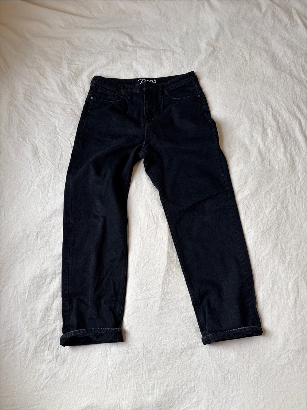 PRPS Black Wide Leg Relaxed Denim Jeans Size 31
